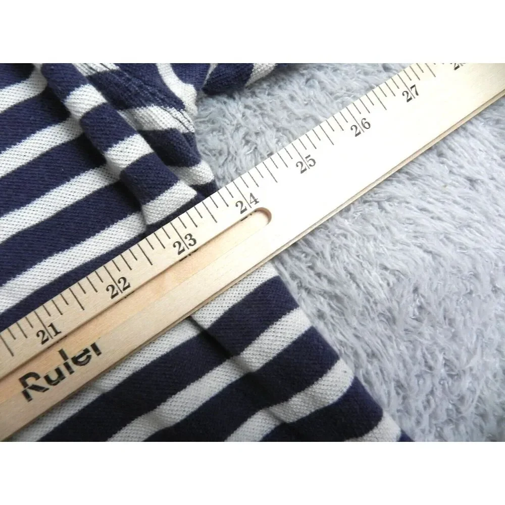 Banana Republic Shirt Adult 2XL Navy White Striped‎ Preppy Casual Golf Polo Mens